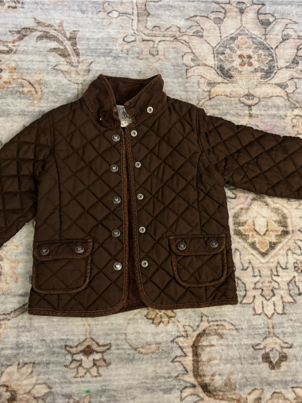 GAP Brown Quilted Kids Puffer Jacket